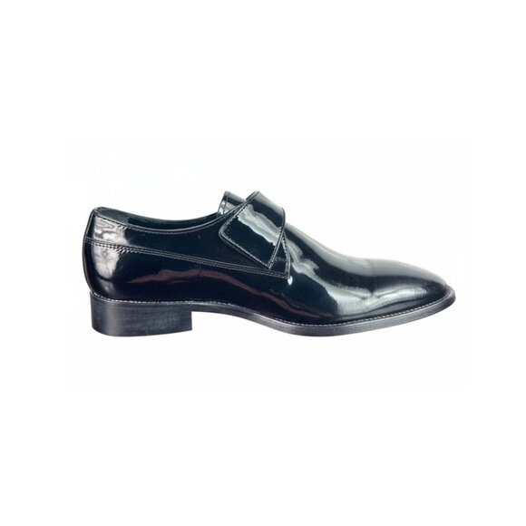Vito Men’s Black Pattern Monk Strap – Italian Leather Dress Shoes main image 6